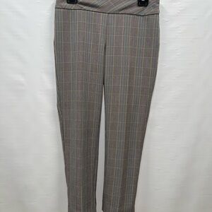 Roz &Ali Pants Women’s Sz 4 Multicolor Polyester Blend Elastic Waist